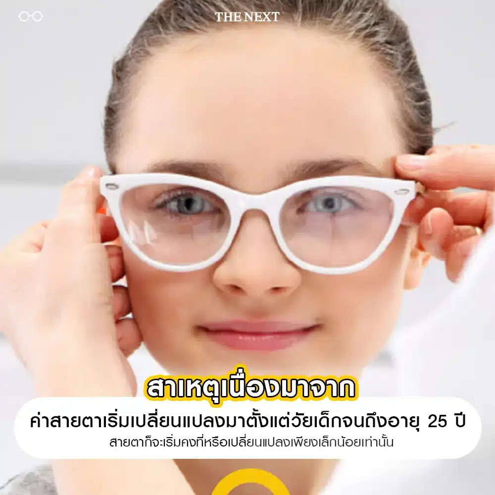 สาเหตุของค่าสายตาที่เปลี่ยนแปลง