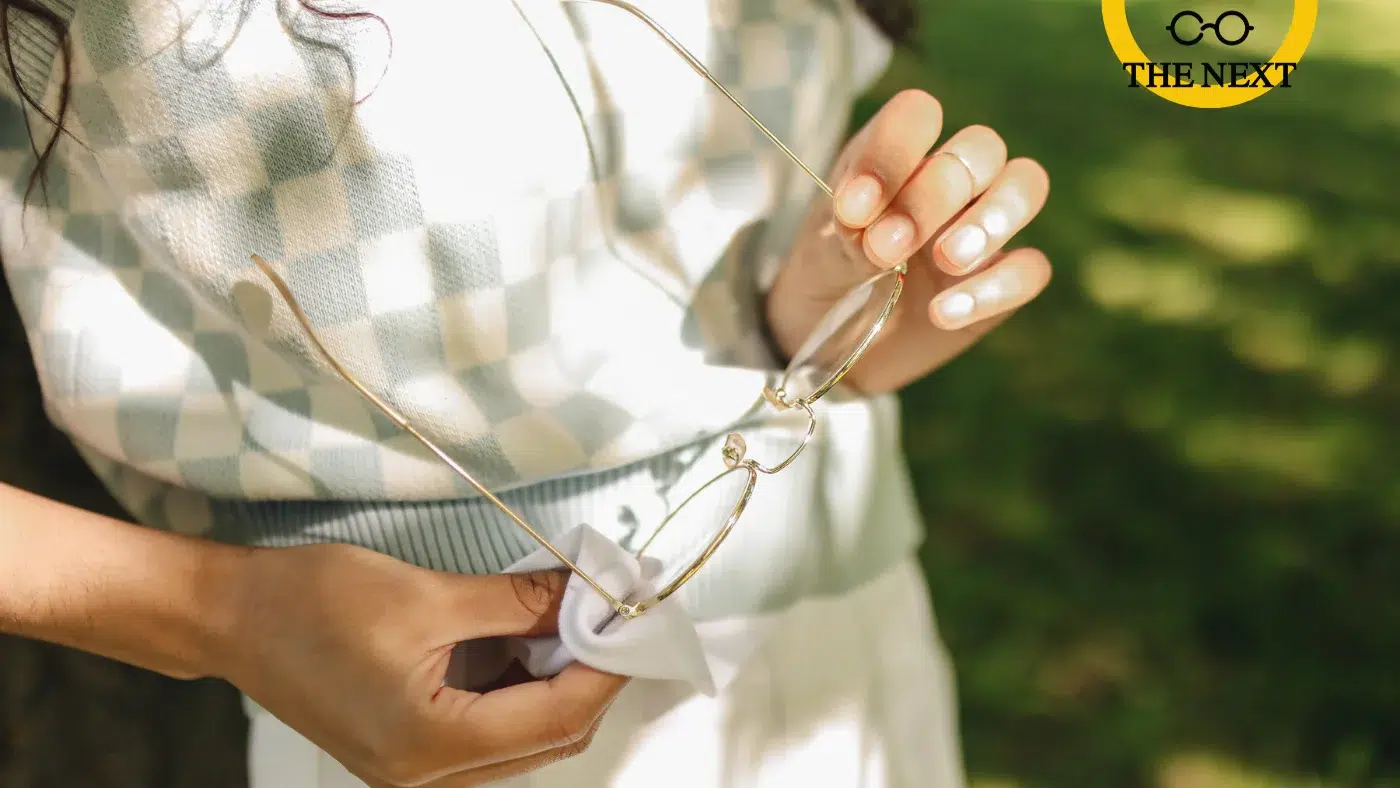 เลนส์แว่นเป็นรอย