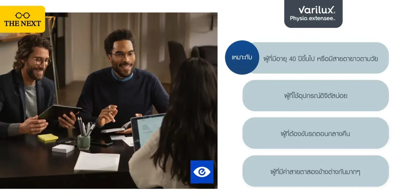 Varilux Physio Extensee เหมาะกับใครบ้าง ?